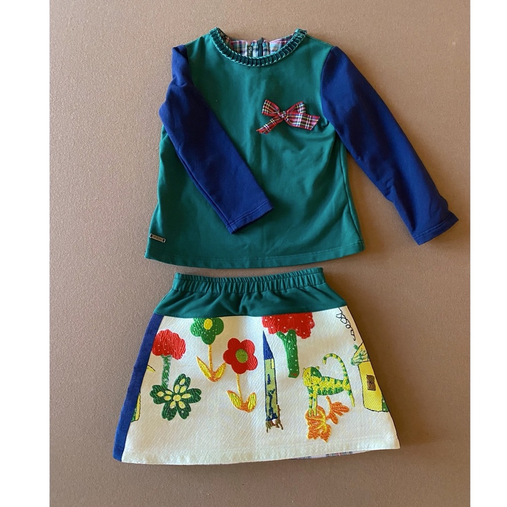 Classy Skirt Set from Pan Con Chocolate. 6 kids